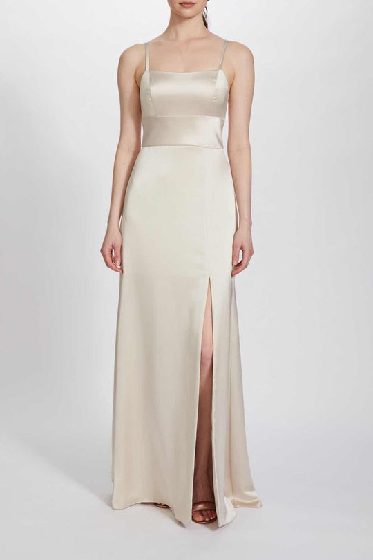$25 Super Sale Amsale Bridesmaids "Tova", Champagne Size 8