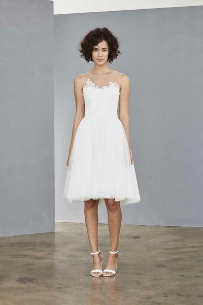 Amsale Little White Dress 