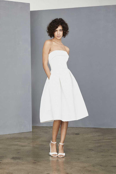 Amsale Little White Dress 