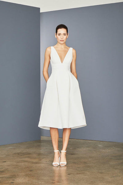 Amsale Little White Dress 