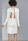 Amsale Little White Dress "LW130"