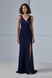 Amsale Bridesmaids "Nicky" in Navy