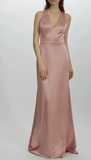 Amsale Bridesmaids "Kelani" in Rose Quartz