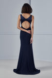 Amsale Bridesmaids "Nicky" in Navy