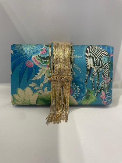 Safari Fringe Clutch