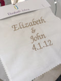 Elizabeth Johns Custom Monogram - Names & Date